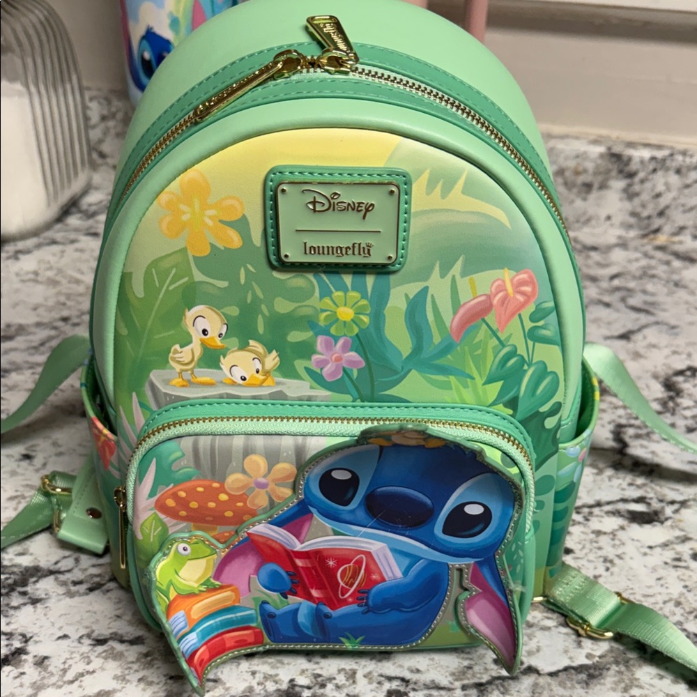 Loungefly Green Disney Stitch Baby Bag